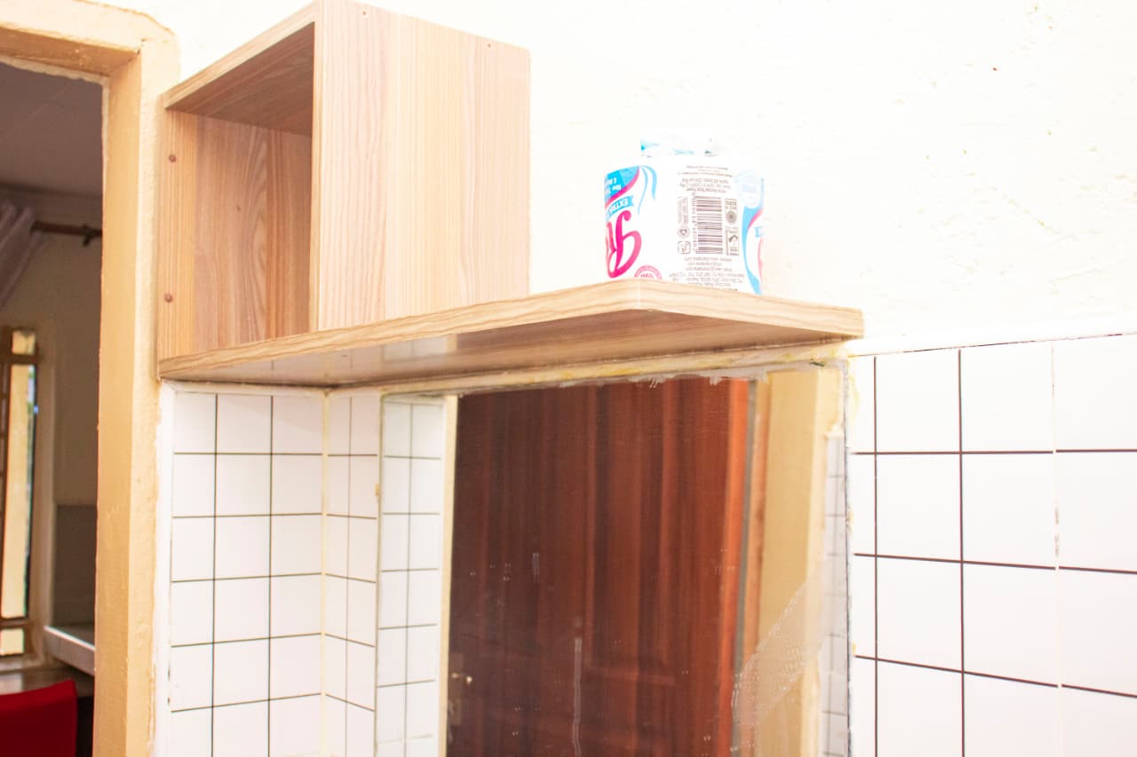 Accommodation Mirror Shelf